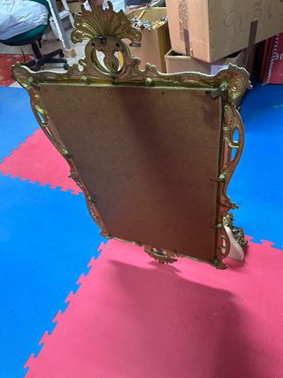 Espejo Barroco con Consola Mármol Rosa