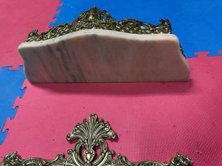 Espejo Barroco con Consola Mármol Rosa