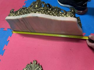 Espejo Barroco con Consola Mármol Rosa