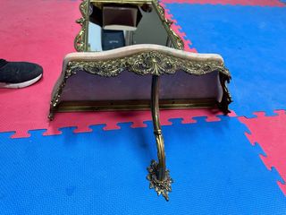 Espejo Barroco con Consola Mármol Rosa