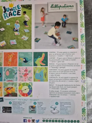 Juego de mesa Jungle Race Lilliputiens +3 años