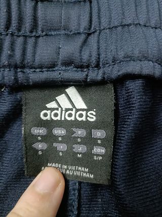 Pantalon Adidas Color Azul y Amarillo Talla S.