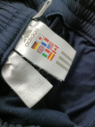 Pantalon Adidas Color Azul y Amarillo Talla S.