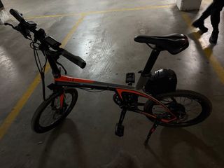 Bicicleta Eléctrica Plegable Naranja