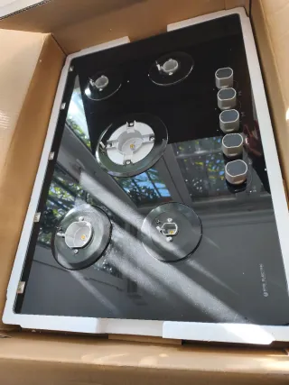 Placa de gas Eas Electric 5 fuegos butano