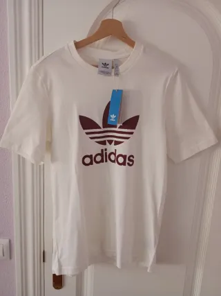 Camiseta Adidas Hombre Blanca A Estrenar, Nueva