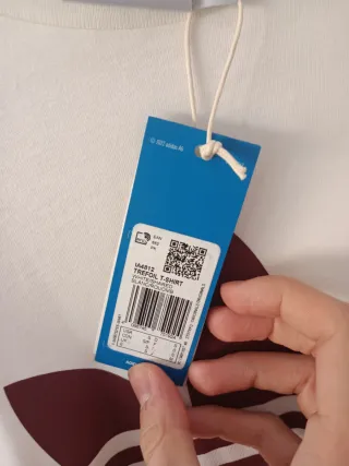 Camiseta Adidas Hombre Blanca A Estrenar, Nueva