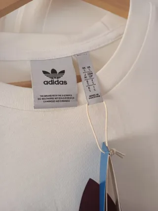 Camiseta Adidas Hombre Blanca A Estrenar, Nueva