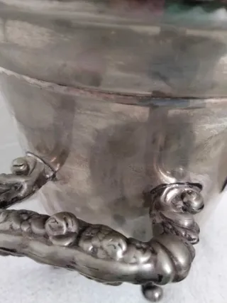 Champanera Alpaca Plata Francesa Siglo XX sellada