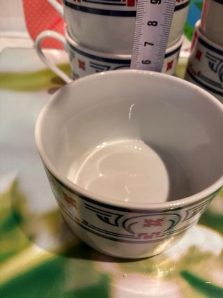 Juego de 5 tazas de cerámica