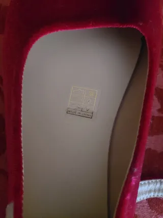 Mocasin terciopelo granate