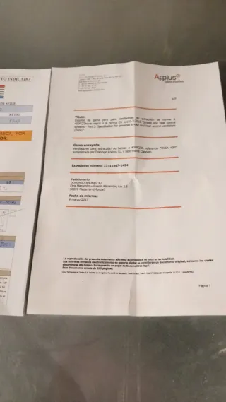 Extractores de humos 400ºC/2h