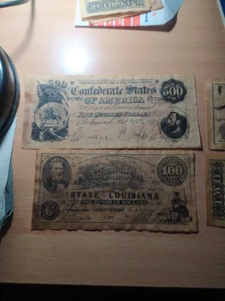 Colección Réplicas Billetes Confederados