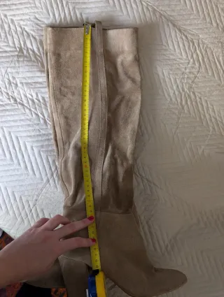 Botas Zara Ante Beige Talla 41