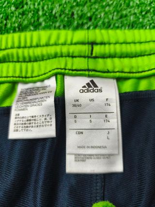 Pantalon Adidas Color Azul, Verde y Blanco Talla S