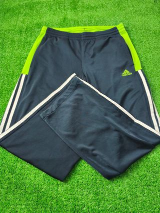 Pantalon Adidas Color Azul, Verde y Blanco Talla S