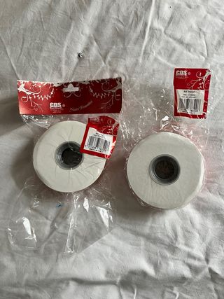 2 Nastri Decorativi Rossi e Oro