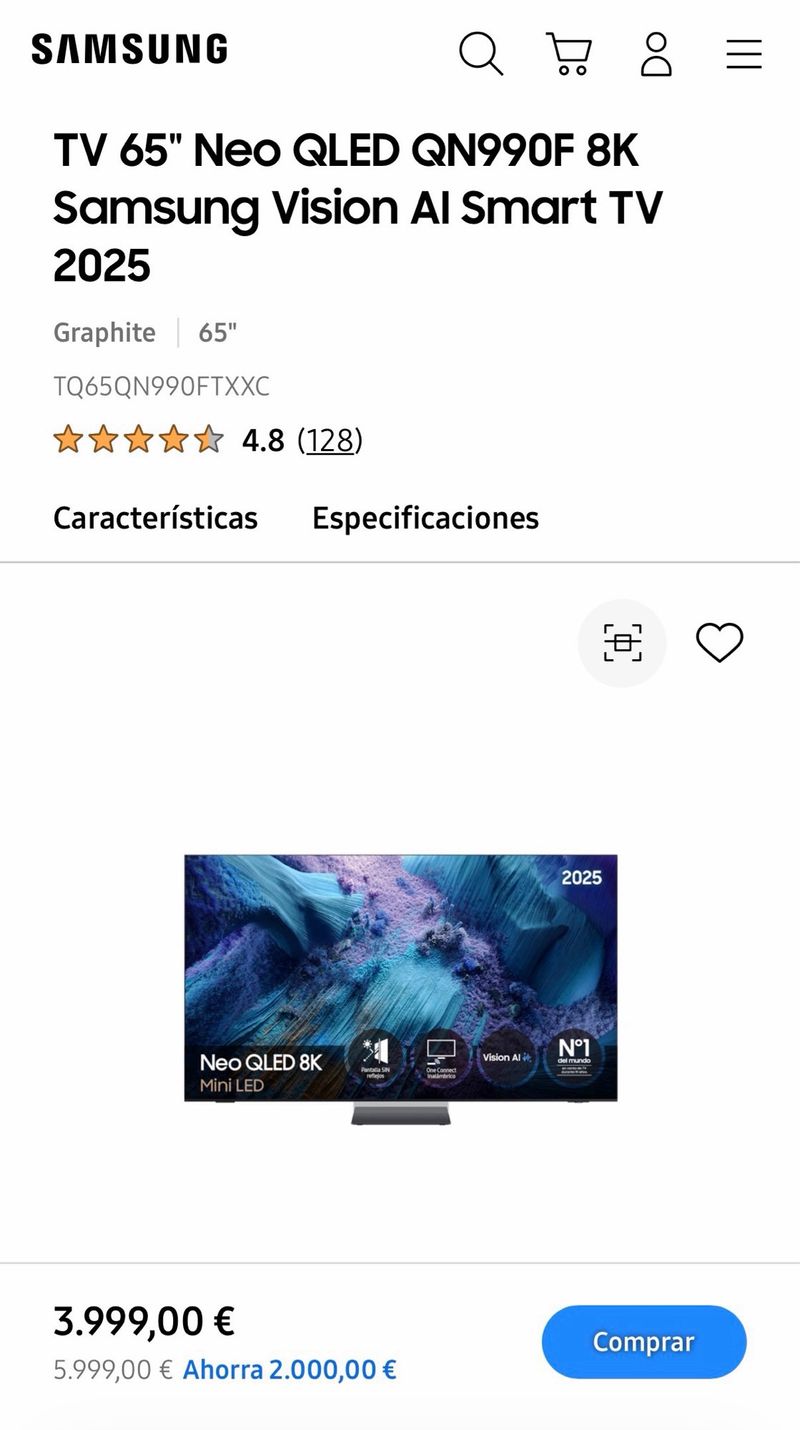 Samsung Neo QLED 8K 65 QN990F afbeelding 2