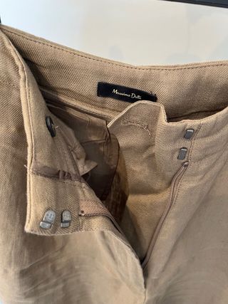 Pantalones Massimo Dutti Lino Talla 34