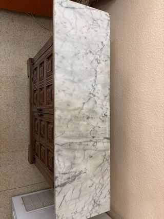 Mueble Taquillon Entrada Madera y Mármol