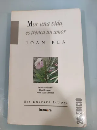 Libro Mor una vida, es trenca un amor