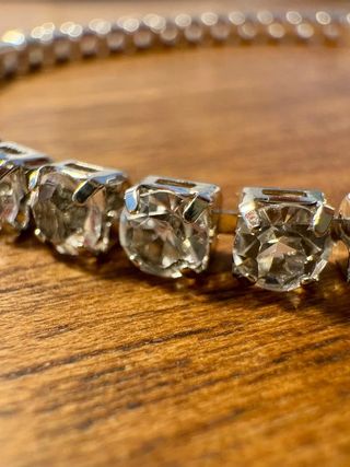 Bracciale argento tennis donna con brillanti