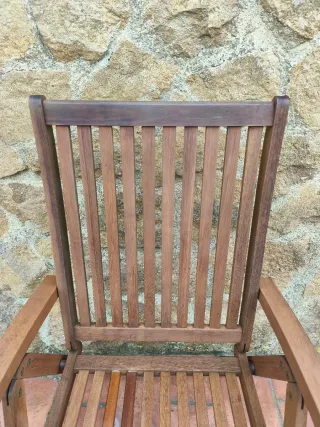 Sillas de teca para exterior