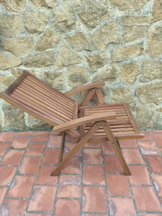 Sillas de teca para exterior