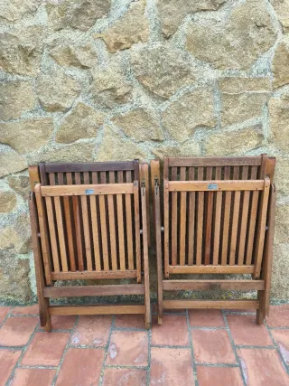 Sillas de teca para exterior