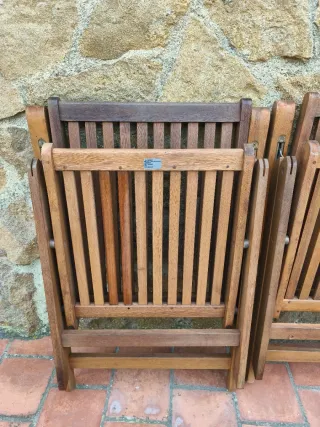 Sillas de teca para exterior