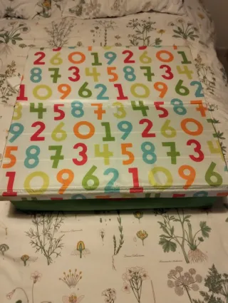 Caja de tela Ikea multicolor