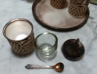 Porta spezie filigrana russo anni '80