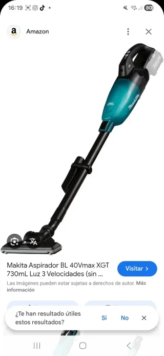 Aspirador Makita 40Vmax XGT BL