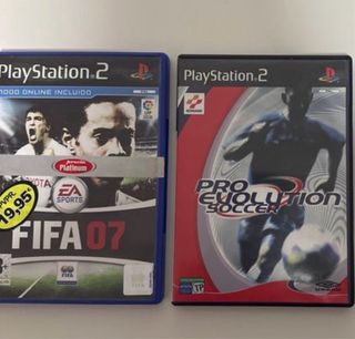 Juegos PS2 - FIFA 07 + Pro Evolution Soccer