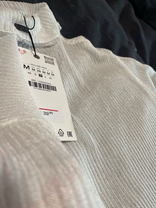 Camiseta Zara X Ludovic de Saint Sernin Plateada