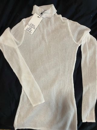 Camiseta Zara X Ludovic de Saint Sernin Plateada