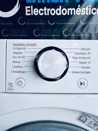 174.Lavadora Lg 10 kilos Clase A -10% Nueva Tara!