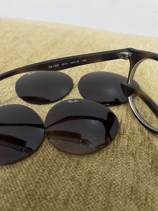 Occhiali da sole Ray-Ban marroni con lenti intercambiabili/per bambini