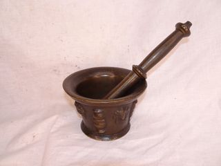 Mortero Antiguo de Bronce Farmacia S.XVIII/XIX