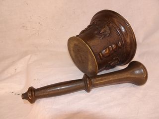 Mortero Antiguo de Bronce Farmacia S.XVIII/XIX