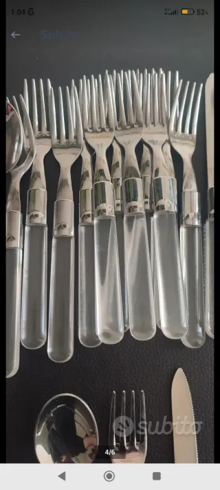 Servizio Posate Acciaio Inox e Alabastro