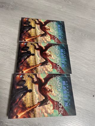 Danza de dragones I, II, III de juego de tronos.