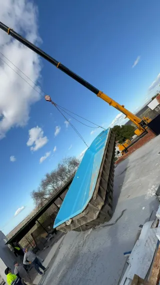 Piscina de 8x4 metros