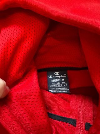 Felpa Champion Zip Rossa