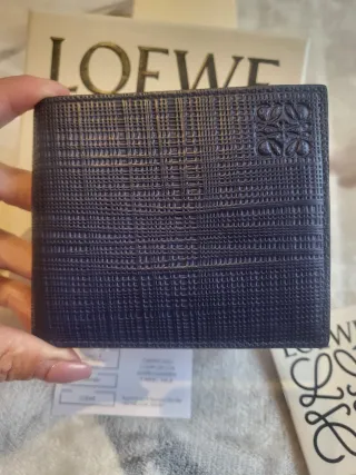 Billetera Loewe Azul Hombre