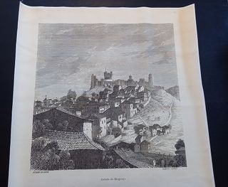 Gravura Antiga Cidade de Bragança