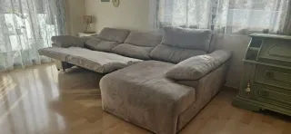 Sofá relax 3 plazas con Chaise longue