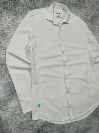 Sepiia Camisa Blanca Alta Tecnología No-Iron Smart