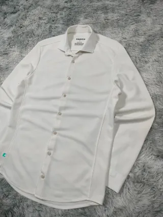 Sepiia Camisa Blanca Alta Tecnología No-Iron Smart