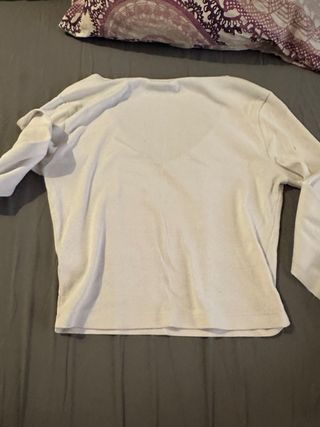 Crop top Tommy Hilfiger blanco talla S